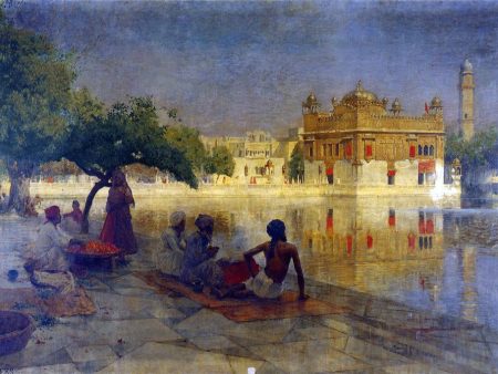 The Golden Temple, Amritsar by Edwin Lord Weeks - Hand-Painted Oil Painting on Canvas Sale