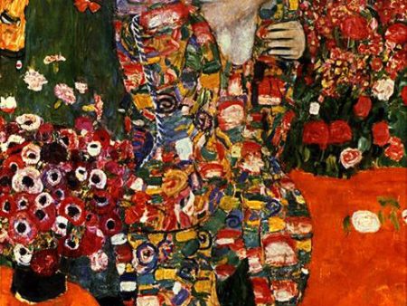 A Die Tanzerin by Gustav Klimt - Hand-Painted Oil Painting on Canvas Sale