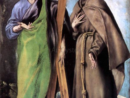 St Andrew and St Francis by El Greco - Hand-Painted Oil Painting on Canvas Online