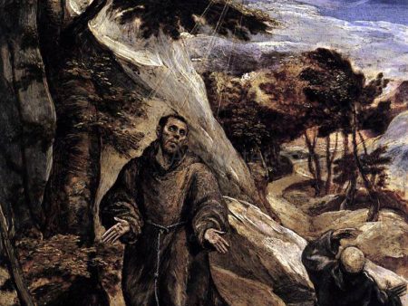 St Francis Receiving the Stigmata by El Greco - Hand-Painted Oil Painting on Canvas Discount