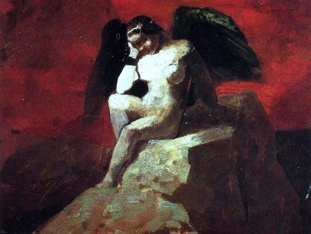 Angel in Chains by Odilon Redon - Hand-Painted Oil Painting on Canvas For Cheap