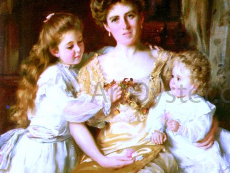 A Mother s Love by Thomas Benjamin Kennington - Hand-Painted Oil Painting on Canvas Cheap