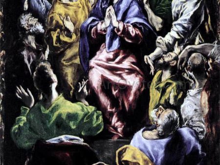 The Pentecost by El Greco - Hand-Painted Oil Painting on Canvas Online Hot Sale