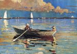 A Gloucester Harbor by Winslow Homer - Hand-Painted Oil Painting on Canvas Online Sale