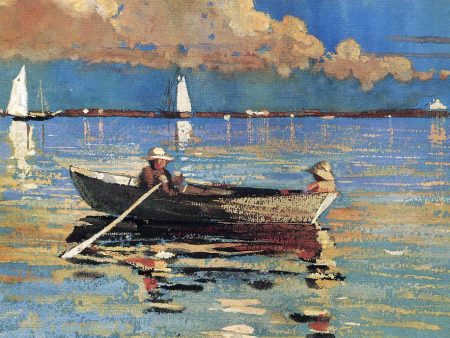 A Gloucester Harbor by Winslow Homer - Hand-Painted Oil Painting on Canvas Online Sale