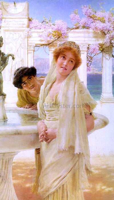 A Difference of Opinion by Sir Lawrence Alma-Tadema - Hand-Painted Oil Painting on Canvas Online now