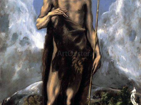 St John the Baptist by El Greco - Hand-Painted Oil Painting on Canvas Cheap