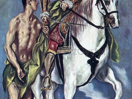 St Martin and the Beggar by El Greco - Hand-Painted Oil Painting on Canvas Hot on Sale