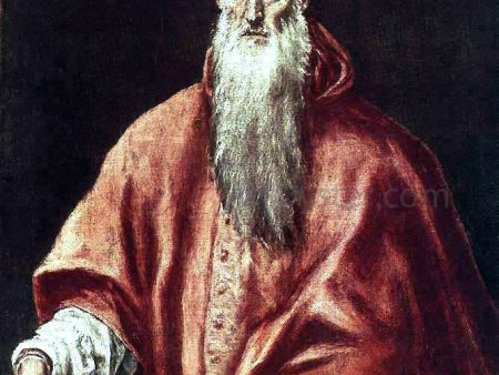 St Jerome as Cardinal by El Greco - Hand-Painted Oil Painting on Canvas Sale