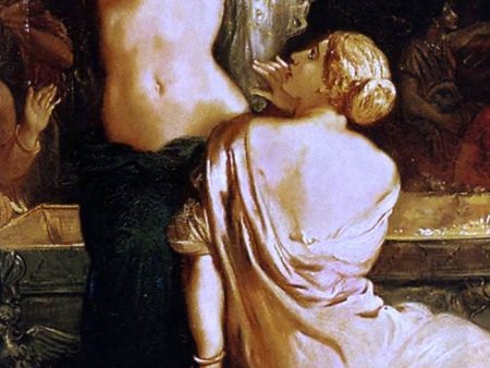 The Tepidarium (detail) by Theodore Chasseriau - Hand-Painted Oil Painting on Canvas Online now