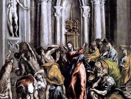 The Purification of the Temple by El Greco - Hand-Painted Oil Painting on Canvas Cheap