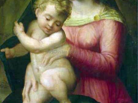 Madonna and Child by Domenico Puligo - Hand-Painted Oil Painting on Canvas Online