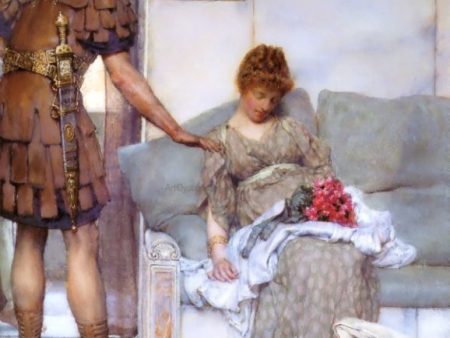 A Silent Greeting by Sir Lawrence Alma-Tadema - Hand-Painted Oil Painting on Canvas Cheap