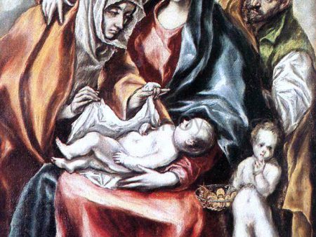 The Holy Family by El Greco - Hand-Painted Oil Painting on Canvas Cheap