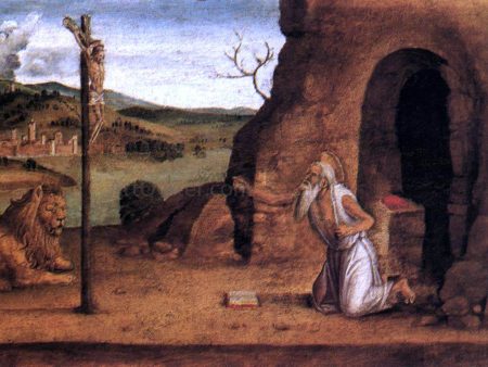 St Jerome in the Desert by Lazzaro Bastiani - Hand-Painted Oil Painting on Canvas Supply