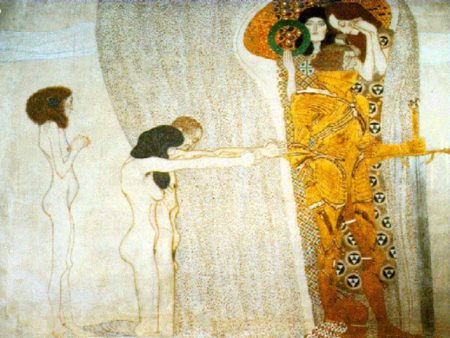 The Beethoven Frieze by Gustav Klimt - Hand-Painted Oil Painting on Canvas Fashion