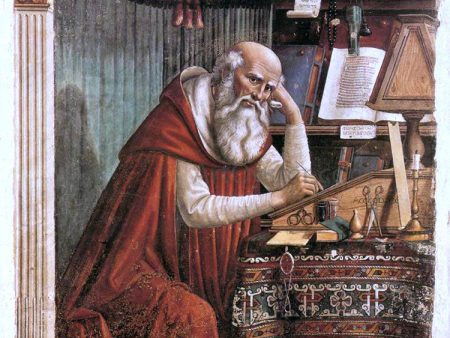 St Jerome in his Study by Domenico Ghirlandaio - Hand-Painted Oil Painting on Canvas Online Sale