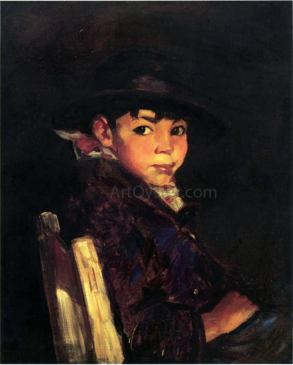 Young Sport by Robert Henri - Hand-Painted Oil Painting on Canvas Fashion