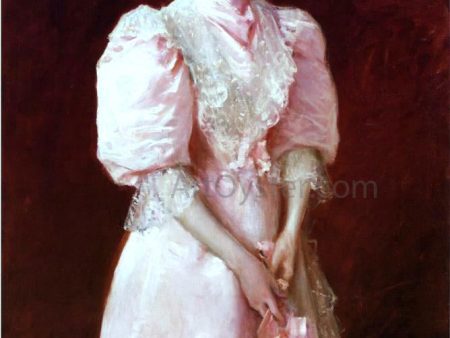 A Study in Pink (also known as Portrait of Mrs. Robert P. McDougal) by William Merritt Chase - Hand-Painted Oil Painting on Canvas Cheap