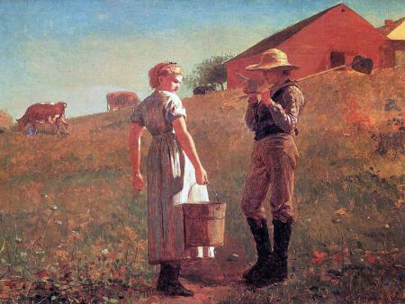 A Temperance Meeting (also known as Noon Time) by Winslow Homer - Hand-Painted Oil Painting on Canvas Online