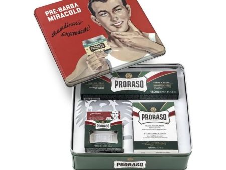 Proraso Gino Vintage Shaving Kit Vintažinis rinkinys skutimuisi Discount