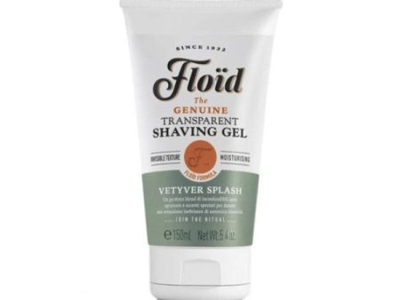 Floid Transparent Shaving Gel Vetyver Splash Skaidrus skutimosi gelis, 150ml Online Sale