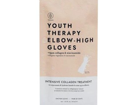 Kaukė rankoms Voesh Youth Therapy Elbow High Gloves VHM501BSM, su taukmedžio sviestu ir niacinamidu, 1 pora pirštinių iki alkūnių Fashion