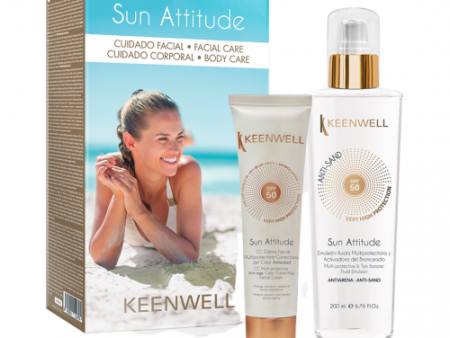 Keenwell Sun Attitude SPF50 CC veido kremas 60 ml + Fluidas nuo saulės SPF50 200 ml on Sale